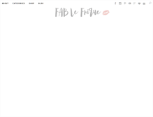 Tablet Screenshot of fablefrique.com
